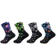 New geometric trendy socks, Amazon foreign trade socks, men's and women's stylish cotton long socks, wholesale sports.