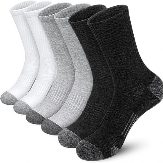 Cross-border large-size wholesale men's mid-calf socks, basketball, spring and summer, men's black and white long socks