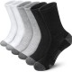 Cross-border large-size wholesale men's mid-calf socks, basketball, spring and summer, men's black and white long socks