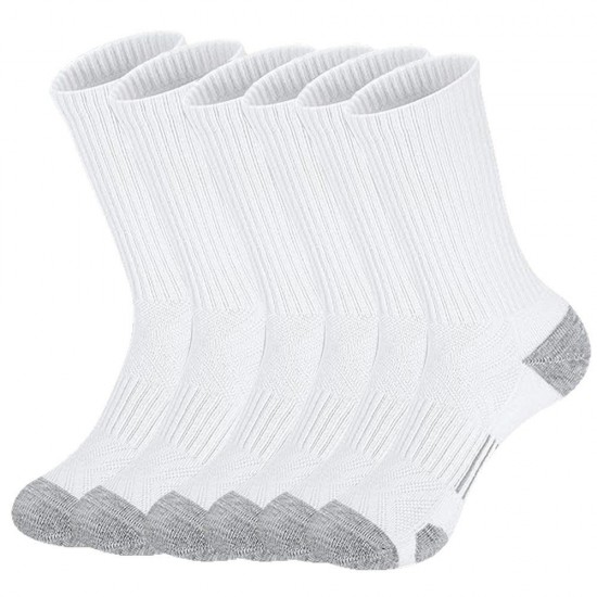 Cross-border large-size wholesale men's mid-calf socks, basketball, spring and summer, men's black and white long socks