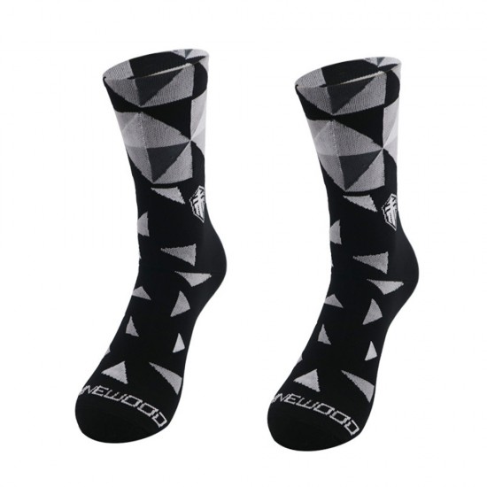 New geometric trendy socks, Amazon foreign trade socks, men's and women's stylish cotton long socks, wholesale sports.
